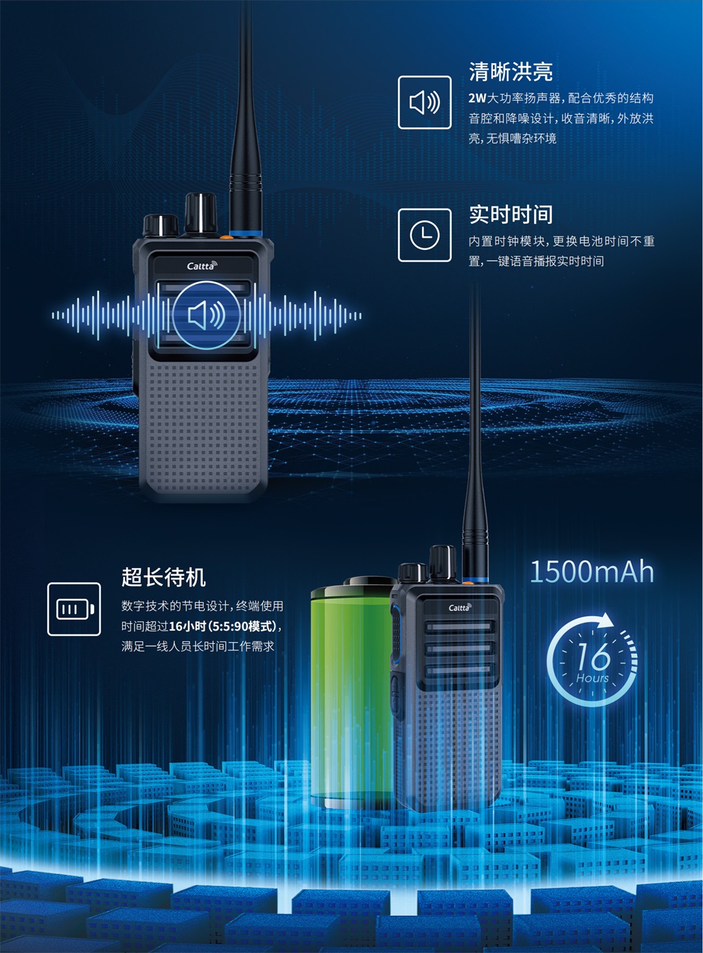 DH400商业数字对讲机(图3)